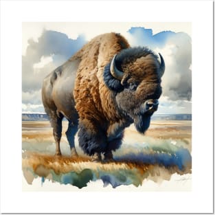 Prairie Titan: Majestic American Bison Posters and Art